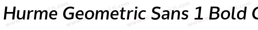 Hurme Geometric Sans 1 Bold Oblique字体转换